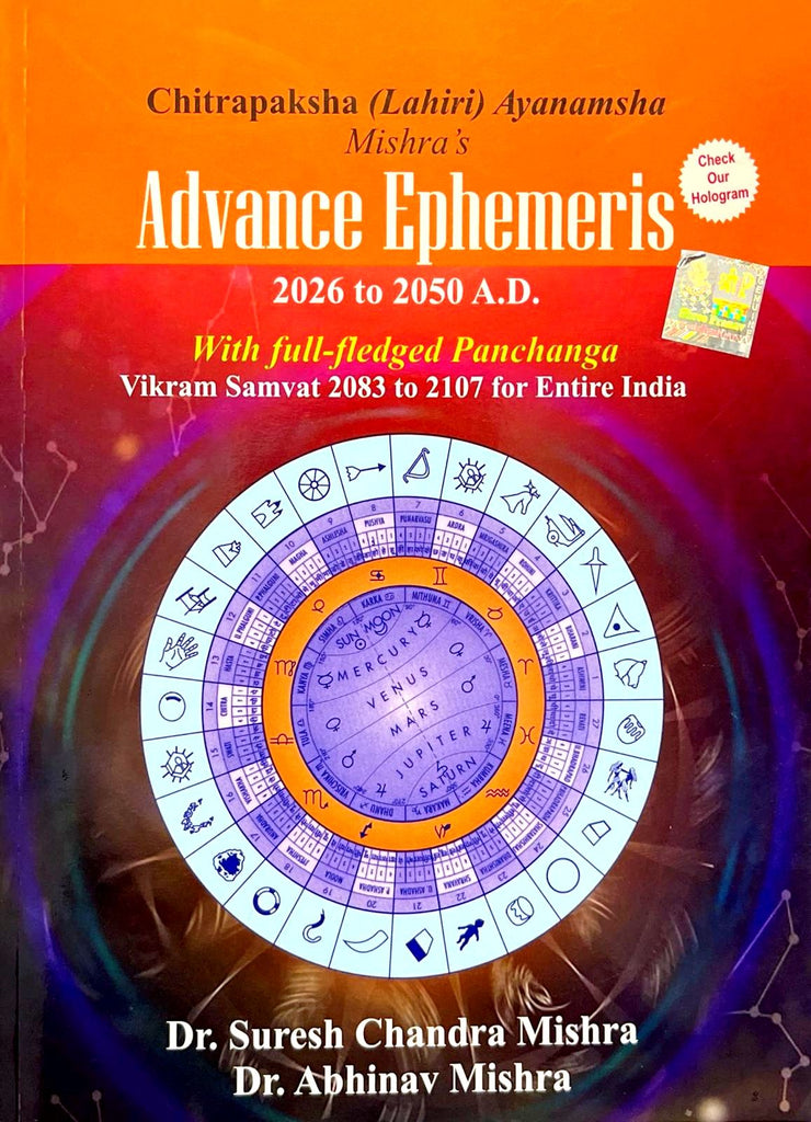 Chitrapaksha (Lahiri) Ayanamsha Mishra's Advance Ephemeris 2026 - 2050