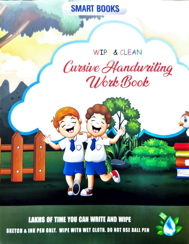 SMART BOOKS: Wipe & Clean Cursive Handwriting Work Book for Kids