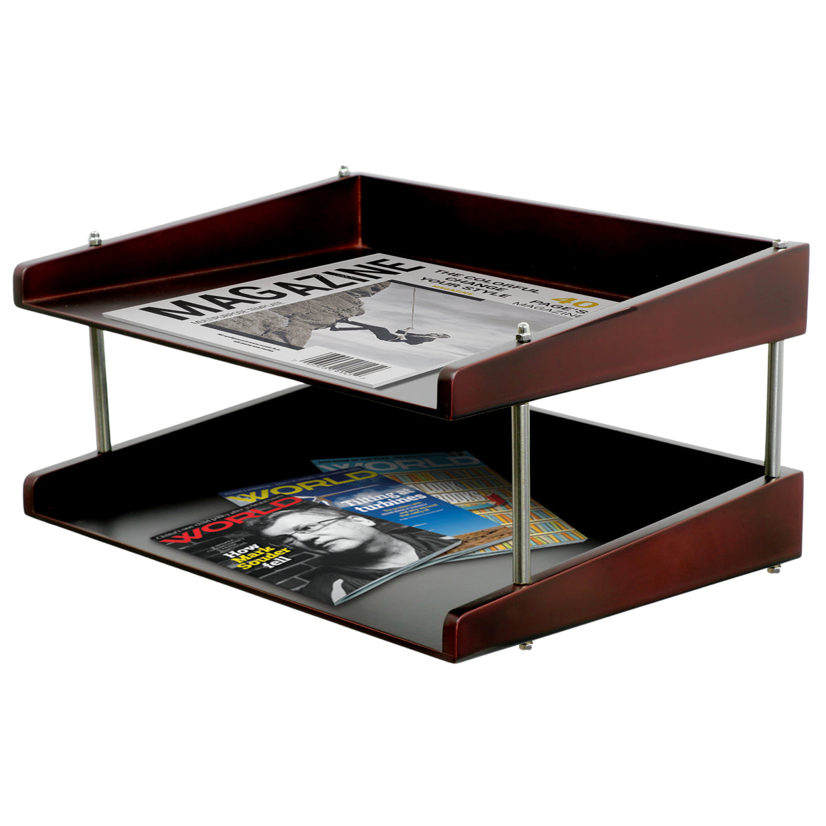 Horizontal Wooden Paper Rack – Bookkish India