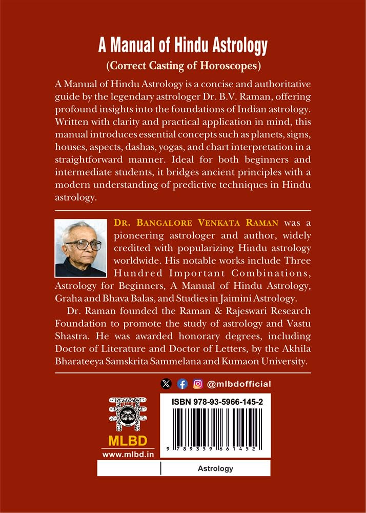 A Manual of Hindu Astrology [English]