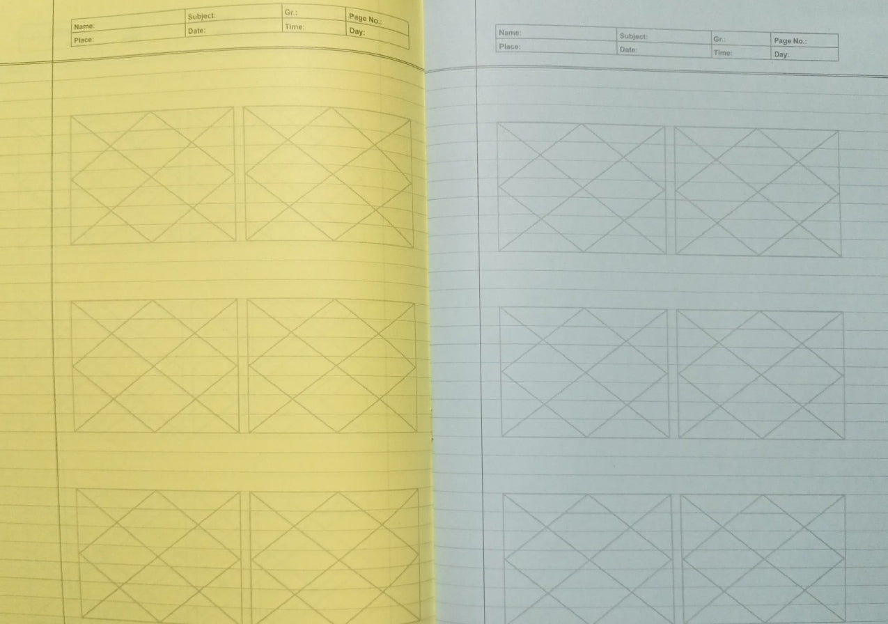Blank Kundli Notebook - Kaal Chakra (Coloured Pages)