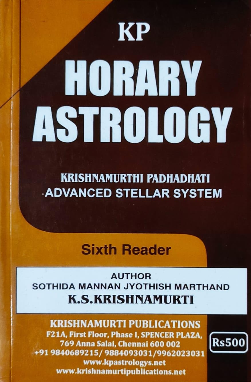 Horary Astrology (Advance Stellar Astrology) (6th Reader) [English]