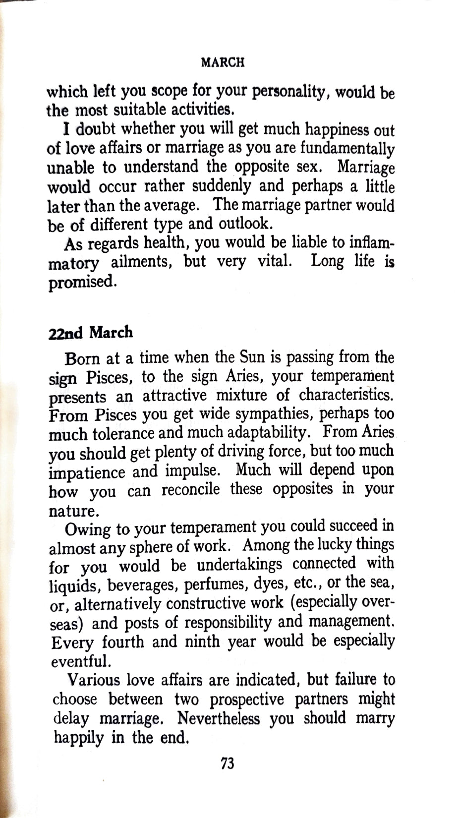 The Book of Birthday Fortunes [English]