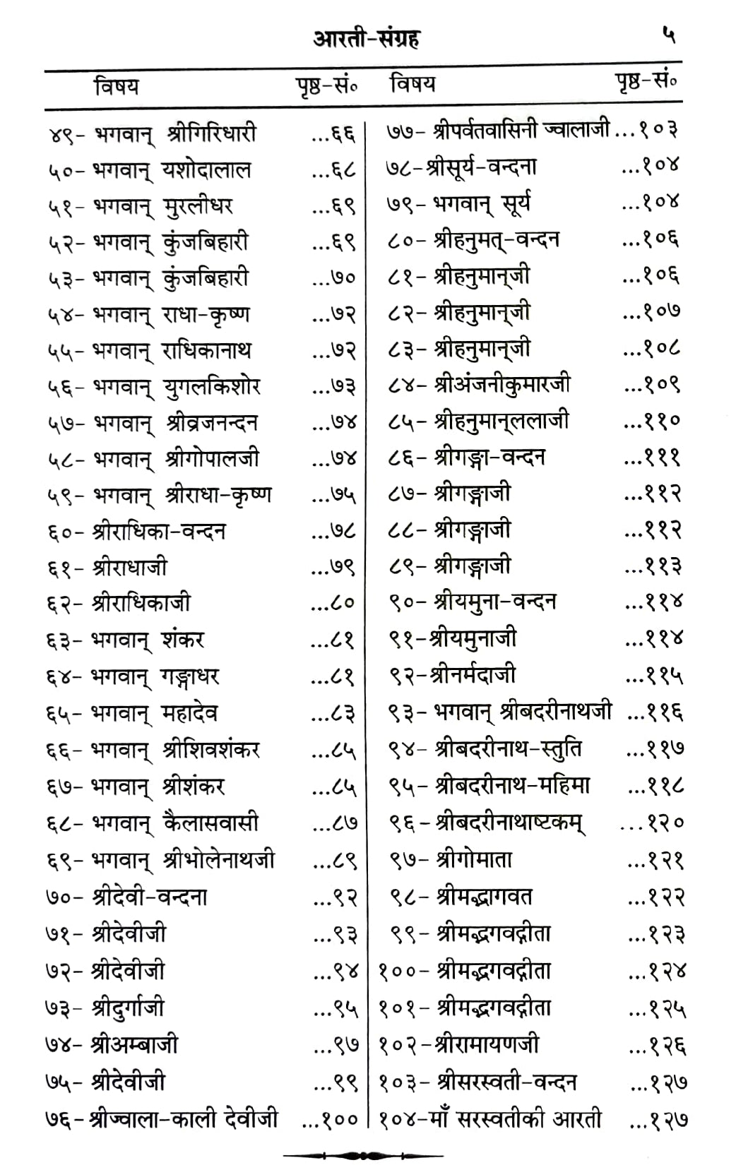 Aarti Sangrah - Samkshipt Pujan Vidhi Sahit (1591) [Hindi]