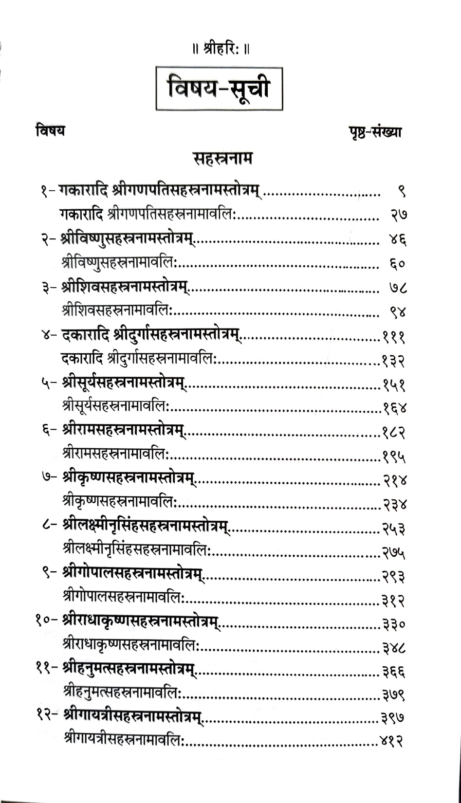 Sahasranam Stotra Sangrah (1594) [Sanskrit]