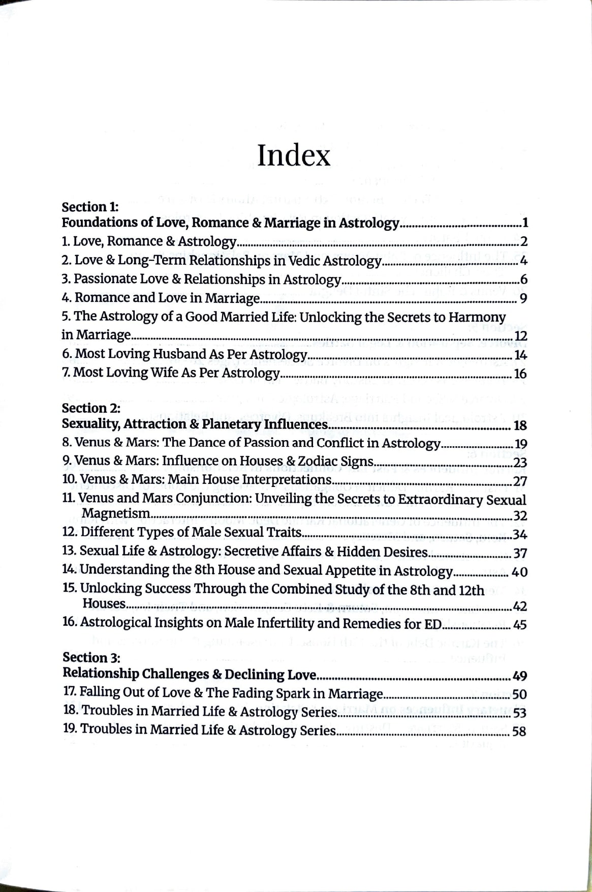 Astrology of Love & Lust [English]