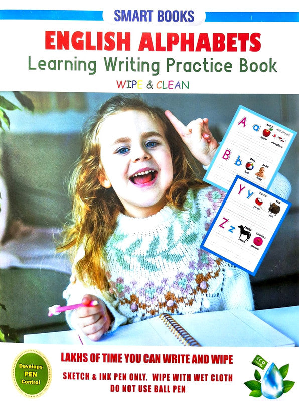 SMART BOOKS : English Alphabets Learning Writing Practice Book