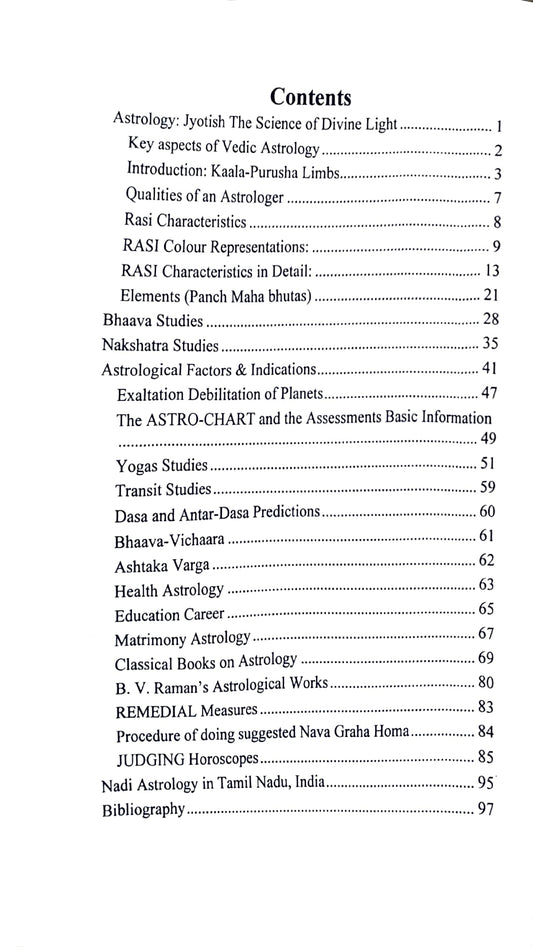Vedic Astrology at a Glance [English]