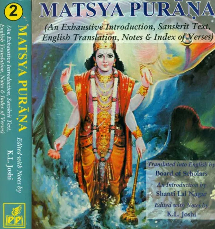 Matsya Purana (Set of 2 Volumes) [Sanskrit English]