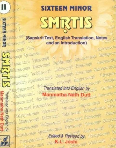 Sixteen Minor Smrtis (Set of 2 Volumes) [Sanskrit English]