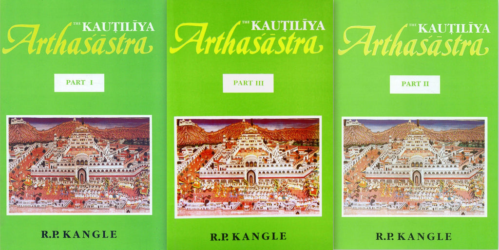 The Kautiliya Arthasastra (3 Volumes) [Vol 1 in Sanskrit, Vol 2 & 3 in English]