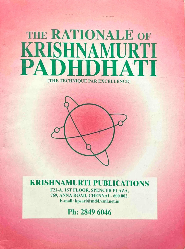 The Rationale of Krishnamurti Paddhati [English]