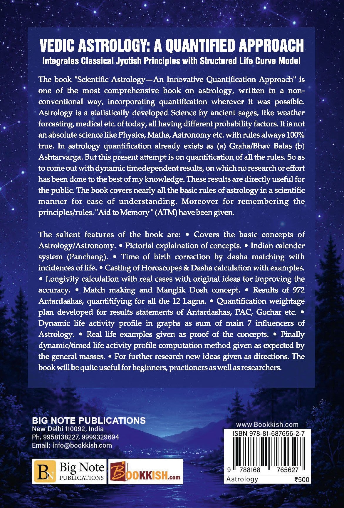 Vedic Astrology a Quantified approach [English]
