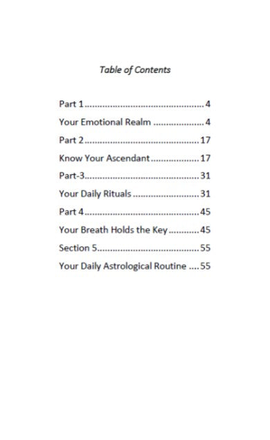 Your Daily Astrological Guide INDEX