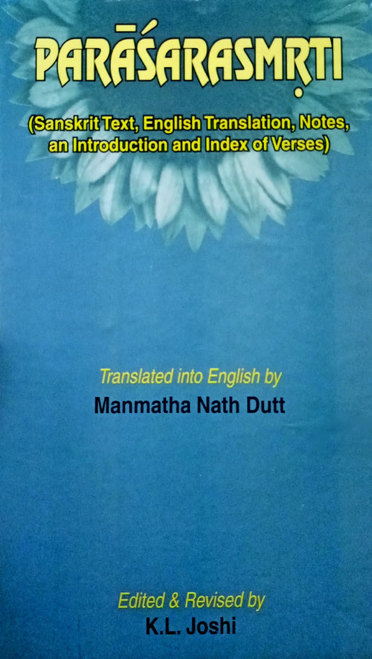 Parasarasmriti (Sanskrit Text, English Translation)