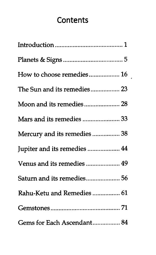 Vedic Astrology Remedies [English]