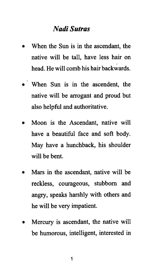 Nadi Sutras [English]