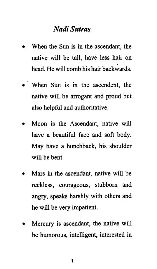 Nadi Sutras [English]