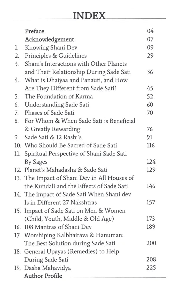 Shani Sade Sati [English]