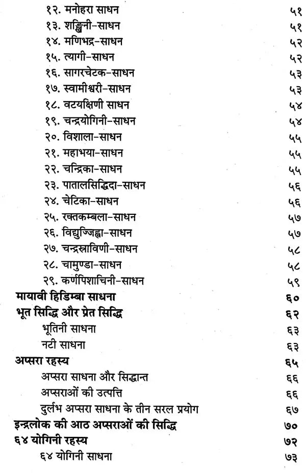 Sampuran Yakshini Rahasya Chanusath Yogini Sadhan [Hindi]