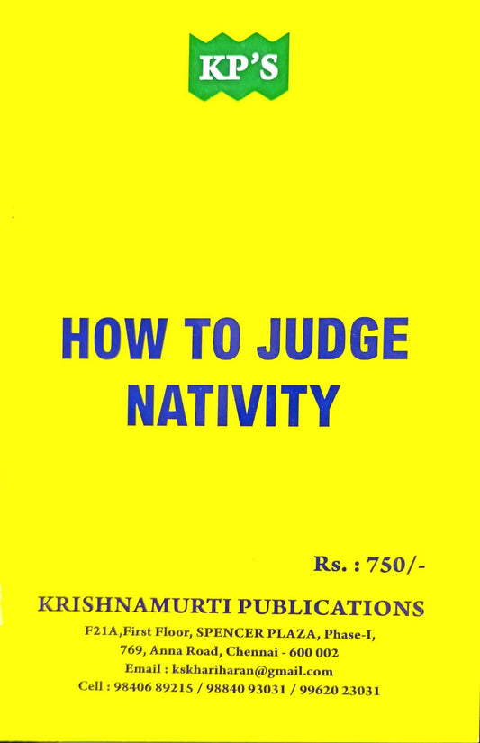 How to Judge Nativity [English]