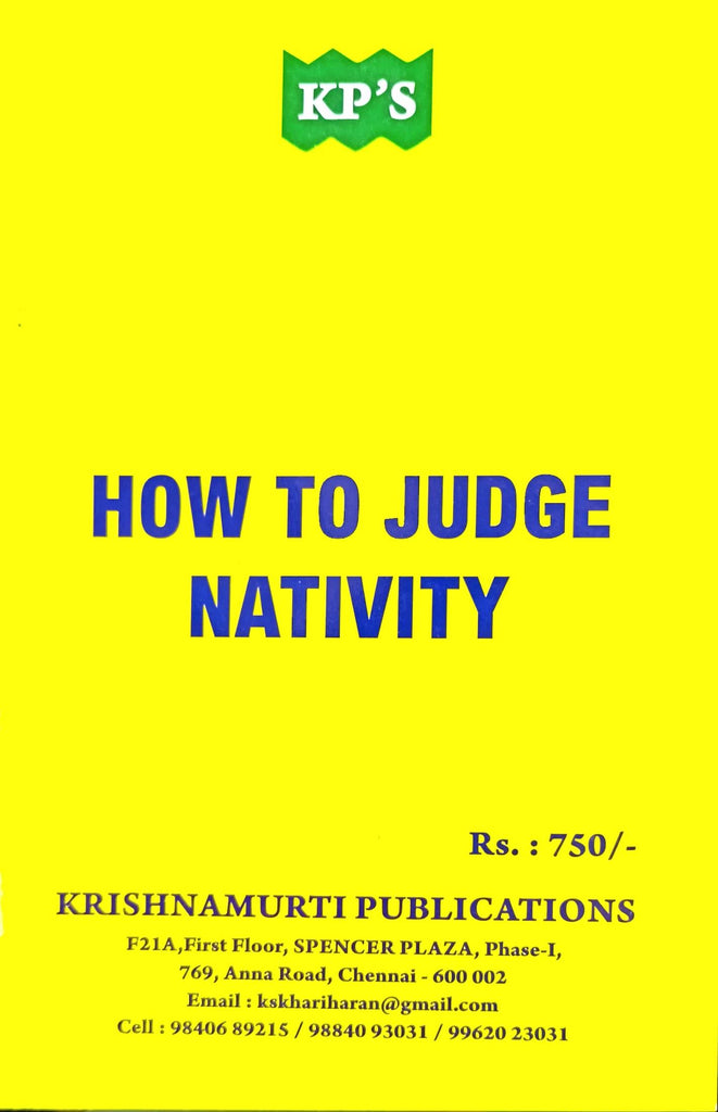 How to Judge Nativity [English]