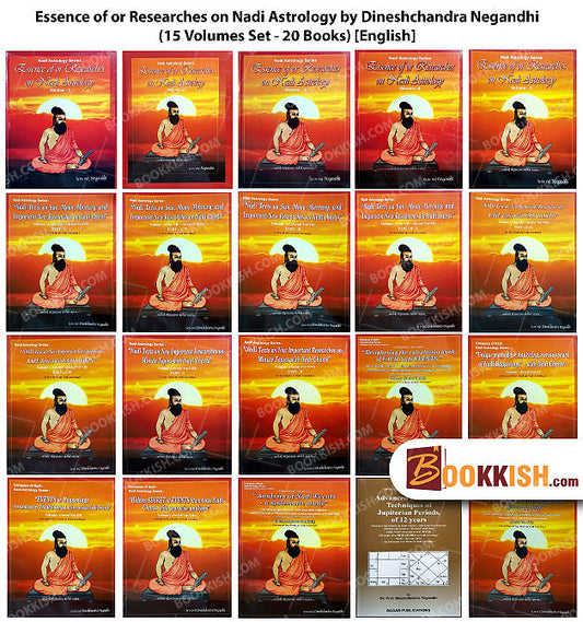 Essence of or Researches on Nadi Astrology (15 Volumes Set - 19 Books) [English]