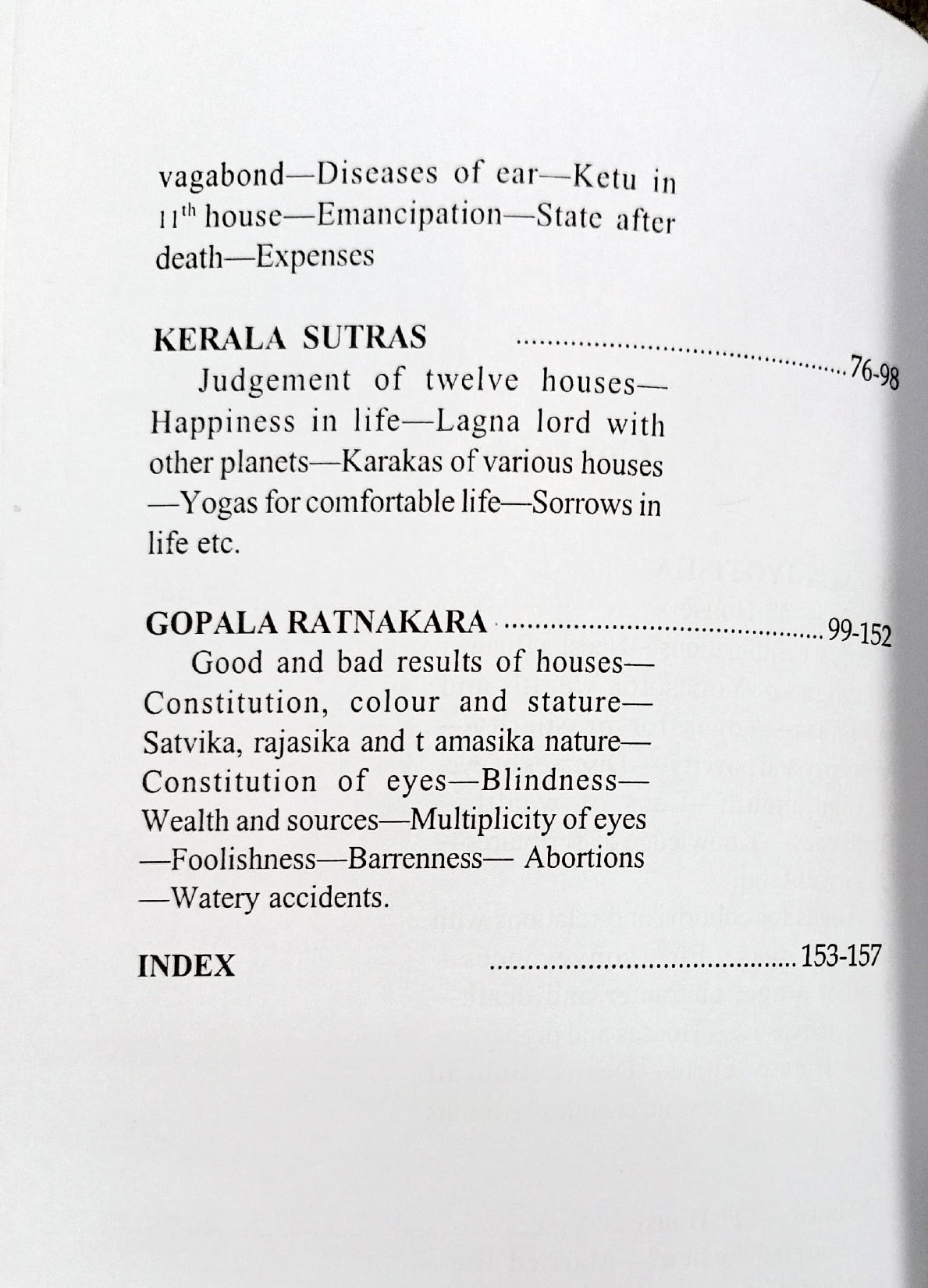 A Glimpse of Kerala Astrology [English]