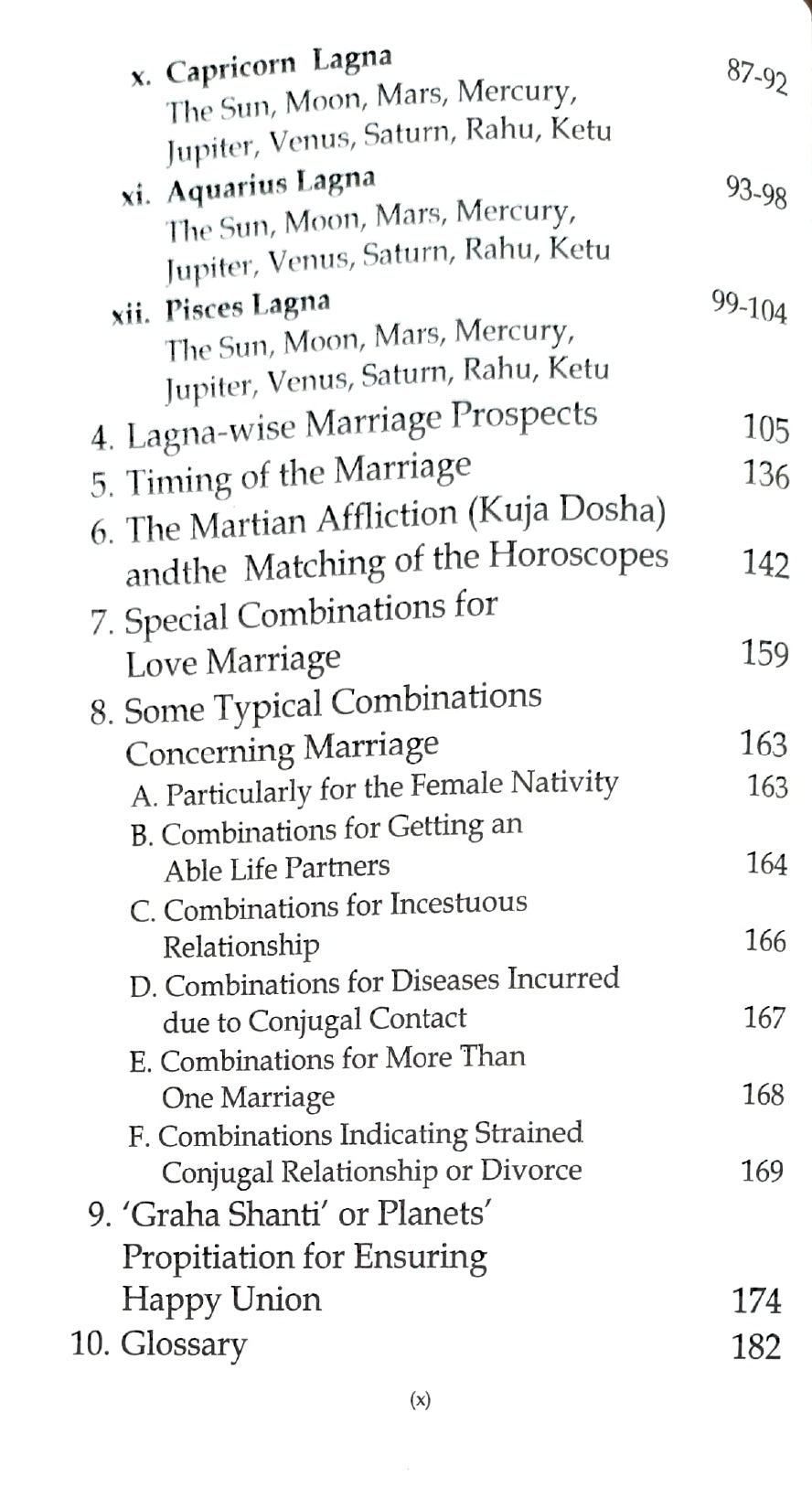An Astrological Mannual for Marriage & Love