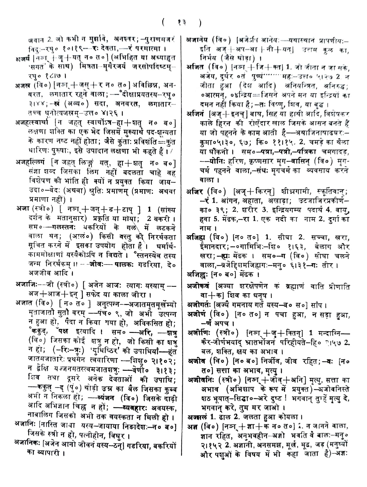 Sanskrit Hindi Kosh [Sanskrit Hindi Dictionary]