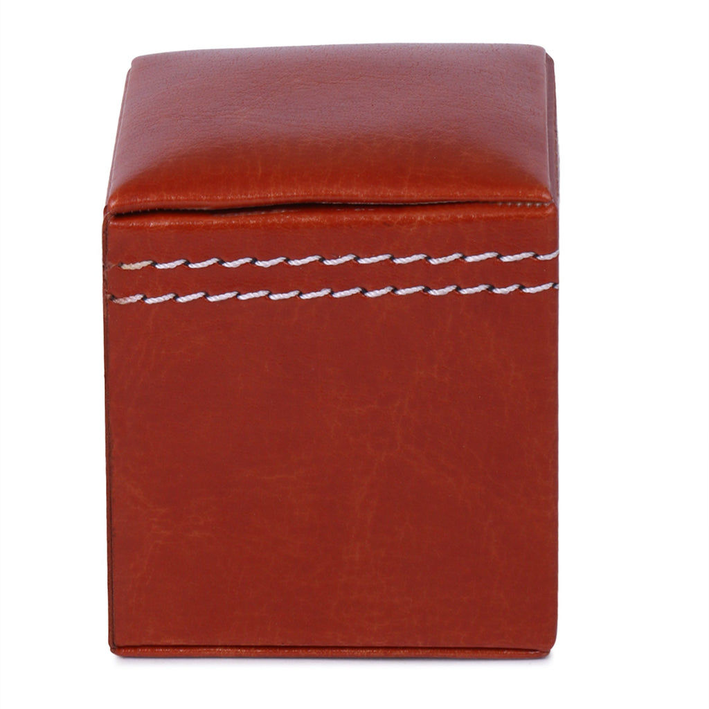 Brown Leather Paper Weight For Office Table